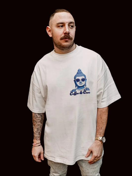 Blue Buddha Oversized Crew Neck T-Shirt side