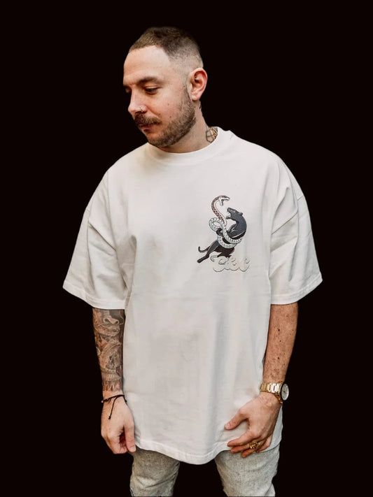 Jungle Battle Oversized Crew Neck T-Shirt side