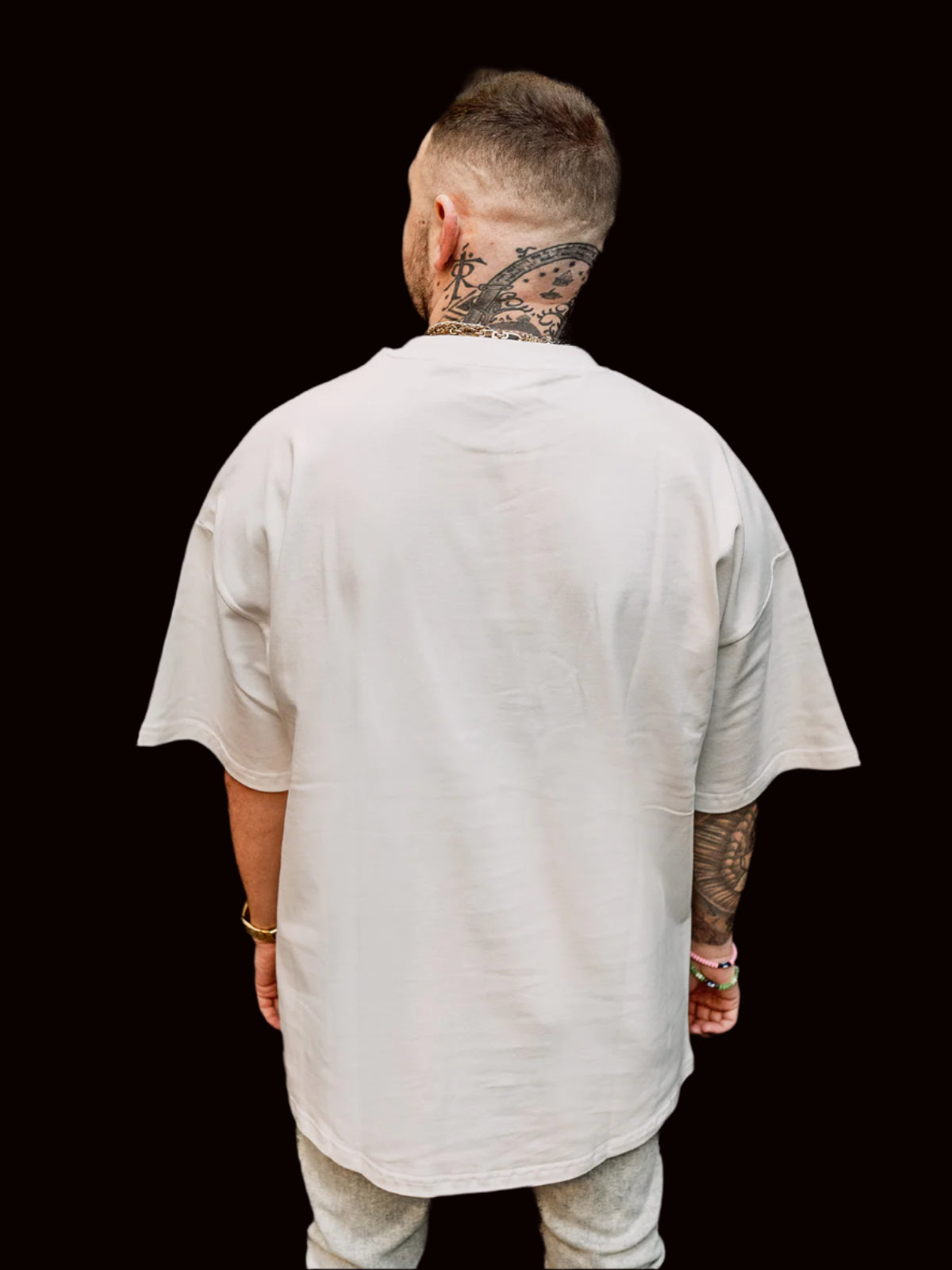 Jungle Battle Oversized Crew Neck T-Shirt back
