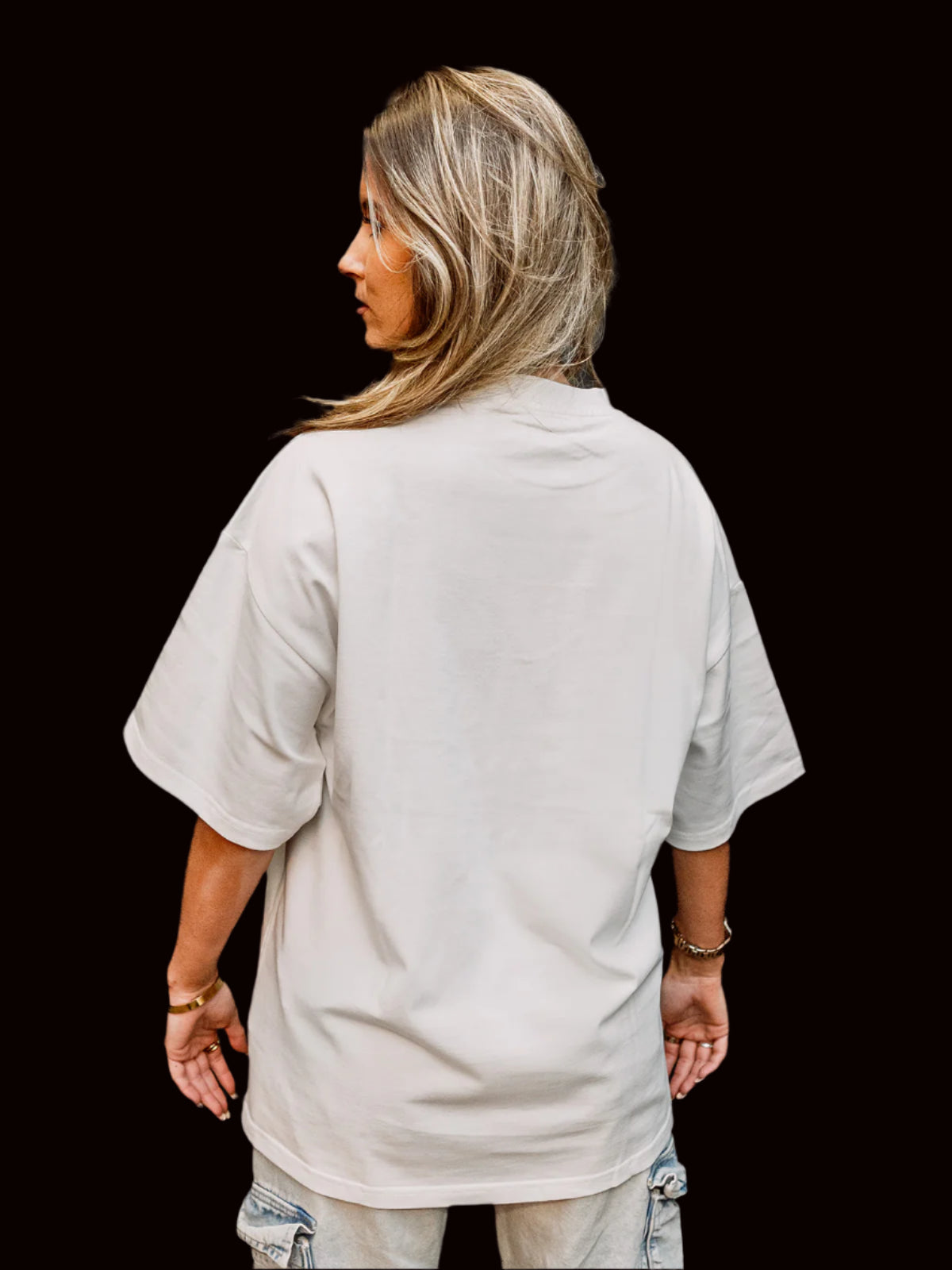 Demon Guitarist Oversized Crew Neck T-Shirt back