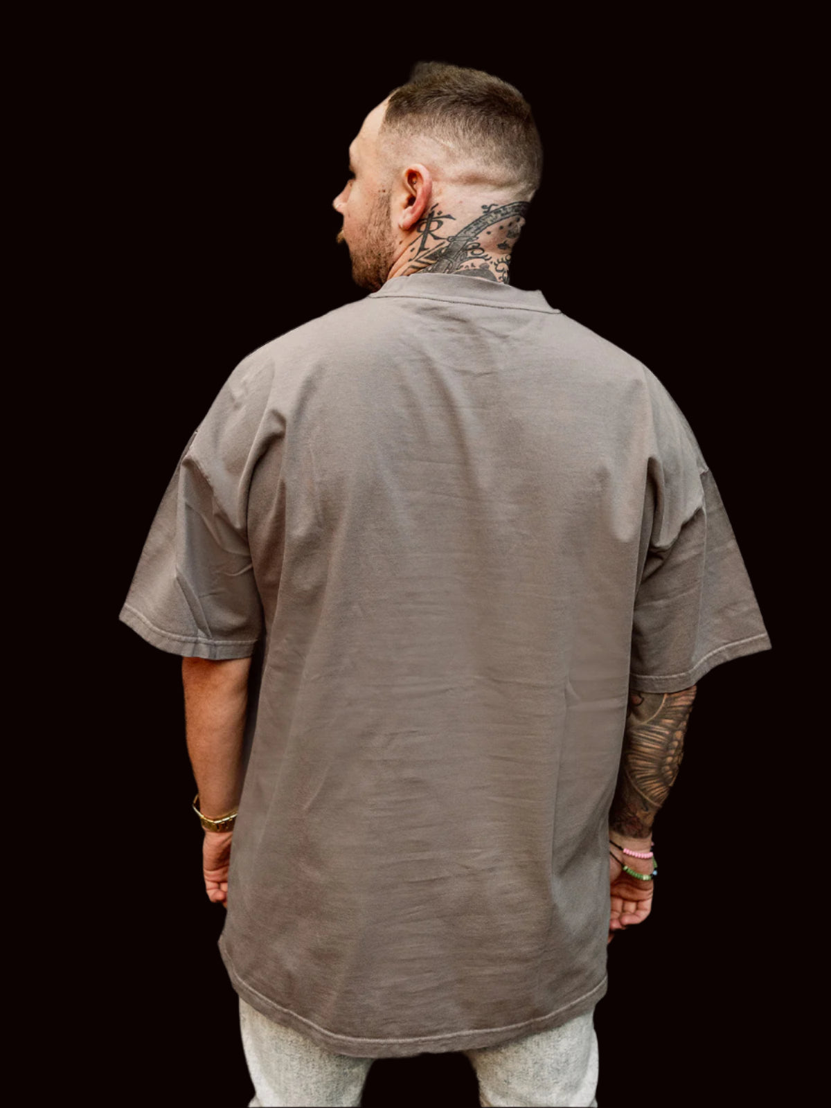 Zombie Boy Oversized Crew Neck T-Shirt back
