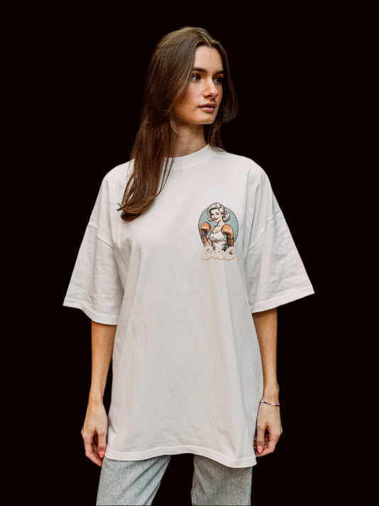 Boxer Girl Oversized Crew Neck T-Shirt side