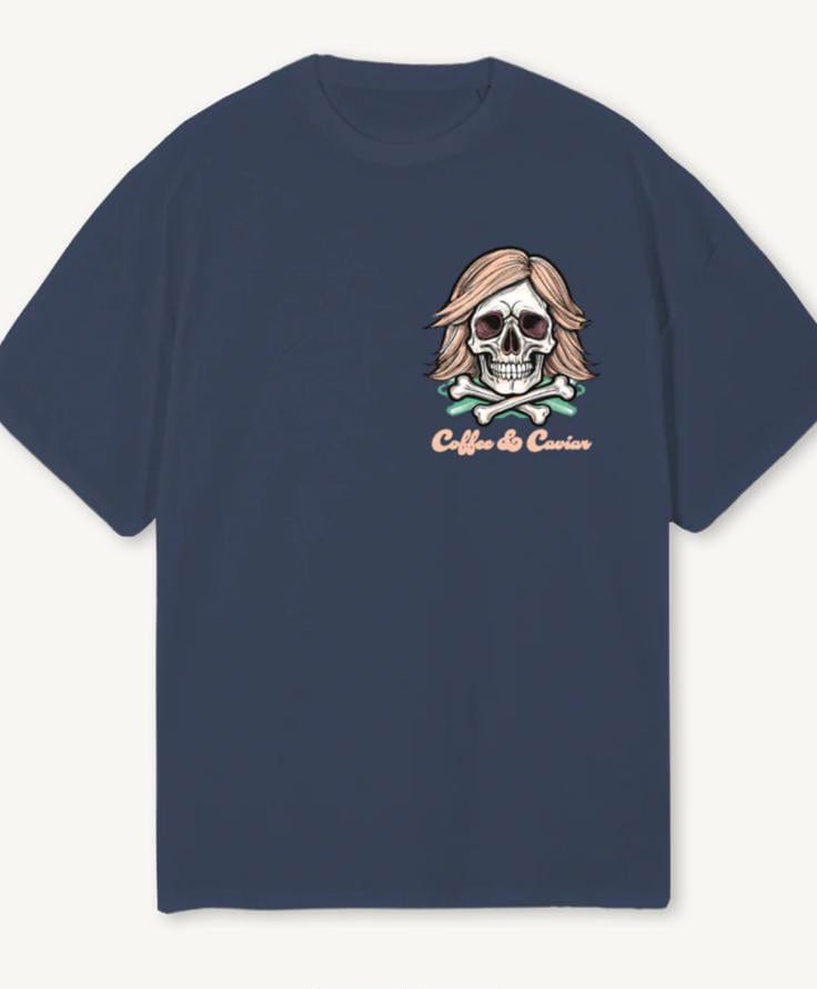 Skull & Bones Oversized Crew Neck T-Shirt