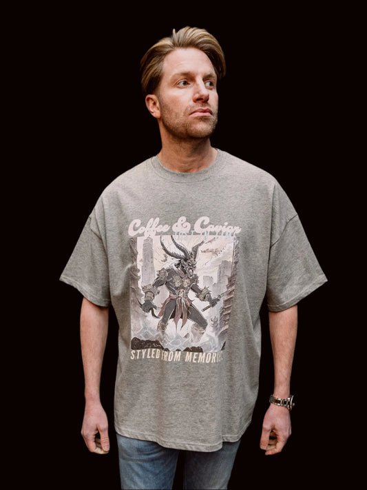 Samurai Beast Oversized Crew Neck T-Shirt side