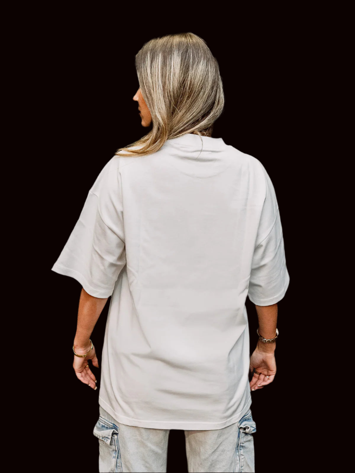 Unlucky In Love Oversized Crew Neck T-Shirt back