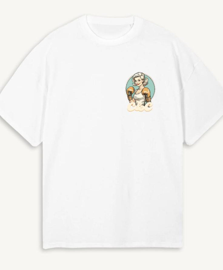 Boxer Girl Oversized Crew Neck T-Shirt