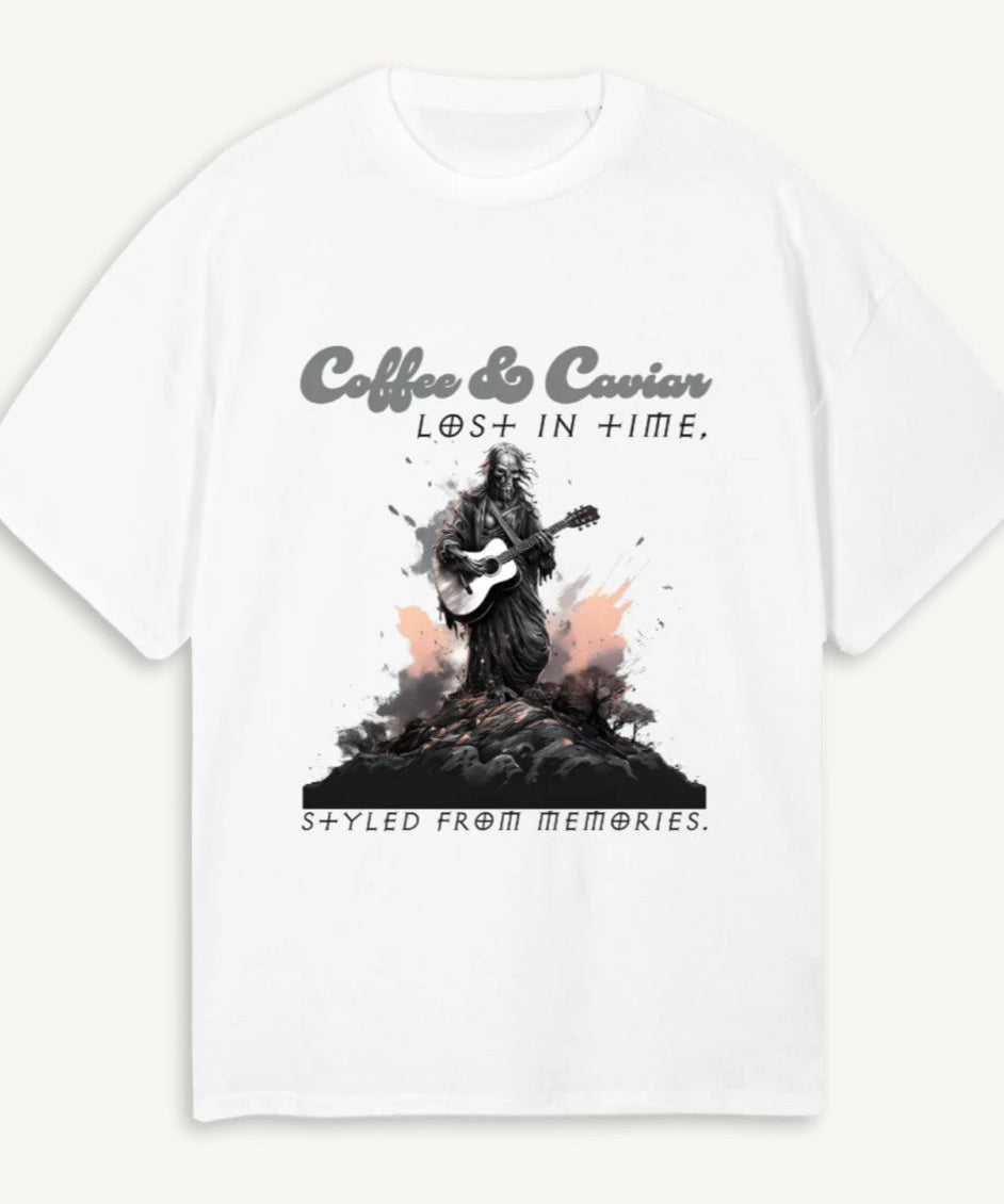 Demon Guitarist Oversized Crew Neck T-Shirt