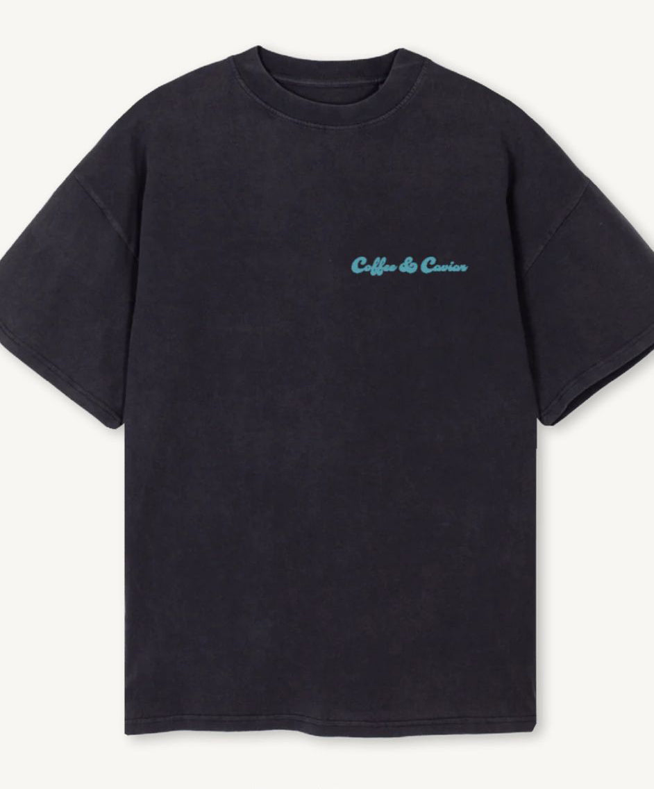 Gold Buddha Print Oversized Crew neck T-Shirt