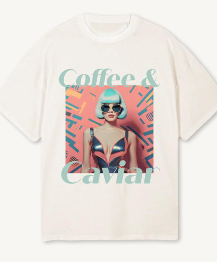 Retro Pin-up Girl Oversized Crew Neck T-Shirt