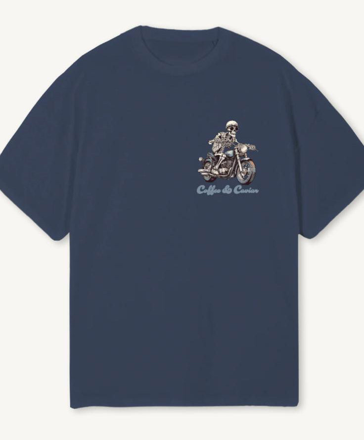 Skeleton Rider Oversized Crew Neck T-Shirt