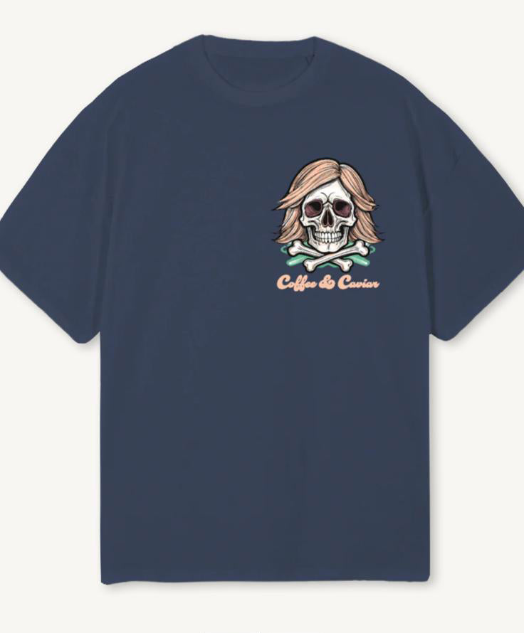 Skull & Bones Oversized Crew Neck T-Shirt